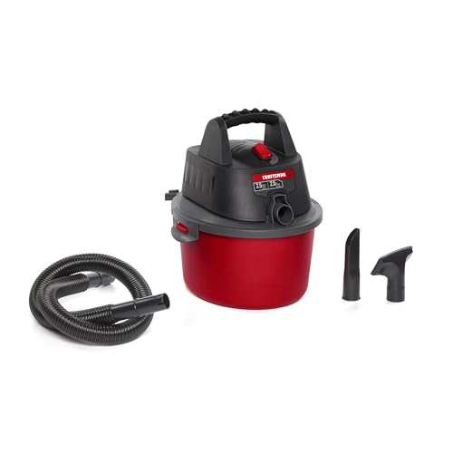 CRAFTSMAN CMXEVBE17250 2.5 Gallon 2.5 Peak HP Wet/Dry Vac, Portable Shop Vacuum with Attachments