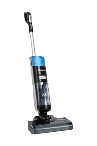 Ecowell Cordless Wet Vacuum Cleaner Multi-Surface Air-Drying Digital Display for Hard Floors, LULU Quick Clean P05, Blue