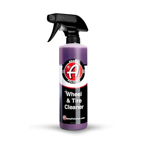 Adam's Wheel & Tire Cleaner 16oz - Professional All in One Tire & Wheel Cleaner Car Wash Wheel Well Cleaning Spray for Car Detailing | Safe On Most Rim Finishes