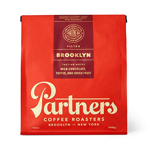 Partners Coffee, Brooklyn Blend, Whole Bean Coffee - 12 Ounce - Medium Roast