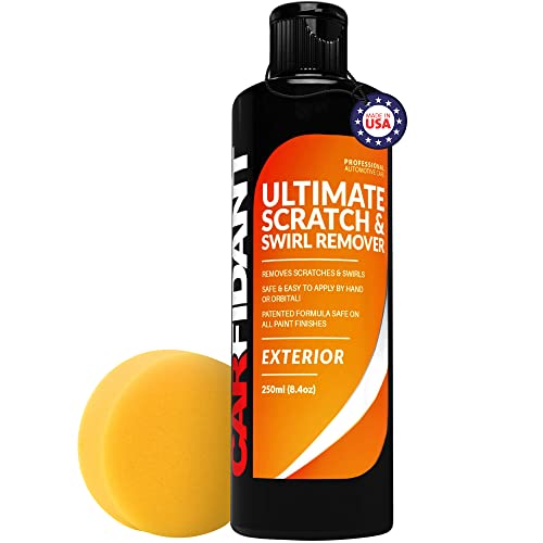 Carfidant Scratch and Swirl Remover - Car Scratch Remover for Scratches with Buffer Pad, Scratch Remover for Vehicles Repair Paint Any Color - Rubbing Compound for Cars 8.4 fl oz