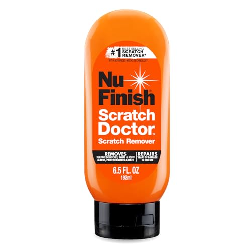 Nu Finish Car Scratch Remover, Scratch Removal for Cars Eliminates Paint Scrapes, Scuffs, Haze and Swirls on Cars, Boats and Motorcycles , 6.5 Oz, White