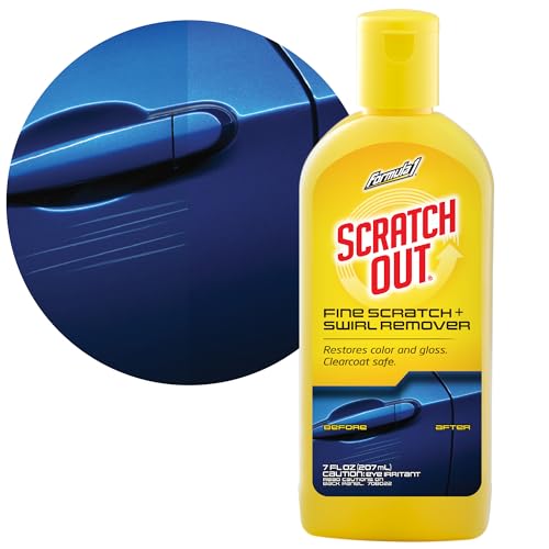 Formula 1 Scratch Out Car Wax Polish Liquid (7 oz) - Car Scratch Remover for All Auto Paint Finishes - Polishing Compound for Moderate Scratches, Bird Droppings, Tree Sap & Swirl Remover