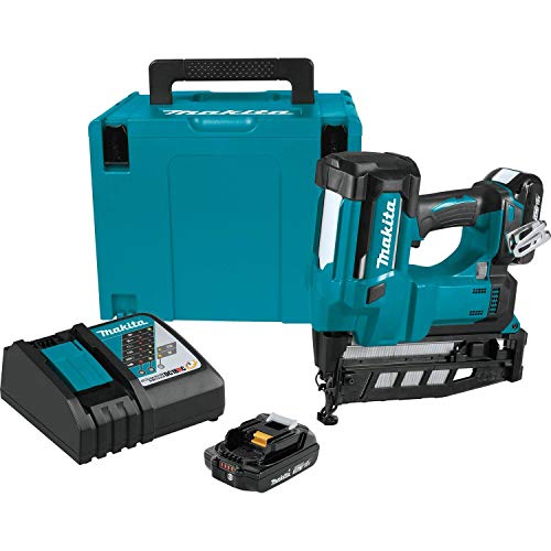 Makita XNB02RJ 18V LXT 2-1/2' Straight Finish Nailer Kit, 16 Ga