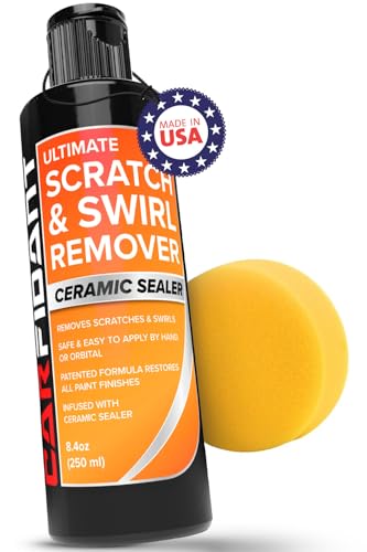 Carfidant Scratch and Swirl Remover - Car Scratch Remover for Paint Scratches - Polishing Compound for Cars Kit with Buffer Pad