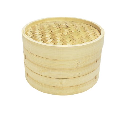 Sur La Table Bamboo Steamer, 6', Yellow