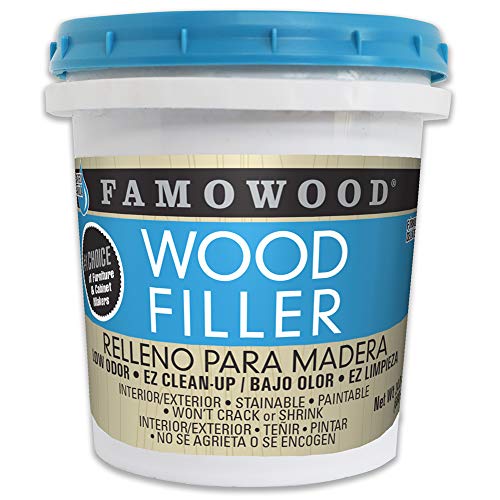 FamoWood, Natural 40022126 Latex Wood Filler-Pint, Pack of 1