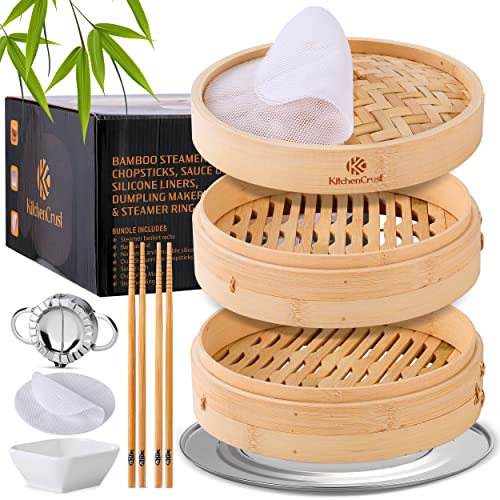 KITCHENCRUST Bamboo Steamer Basket Features