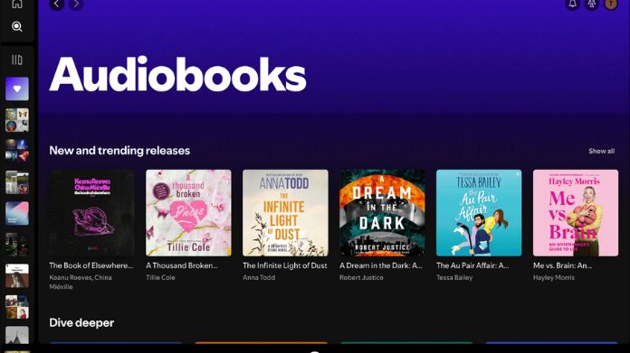 free audiobooks on spotify