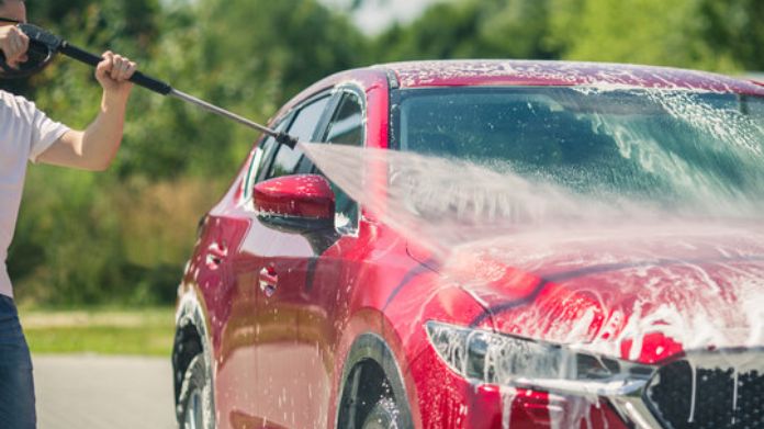 how to wash a car